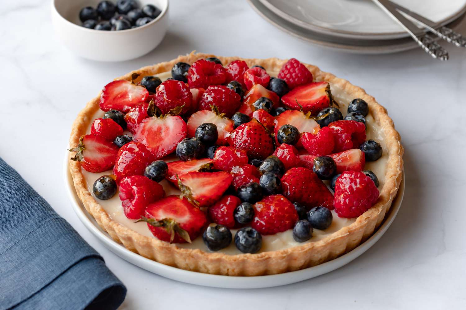 Plated Fruit Tart
